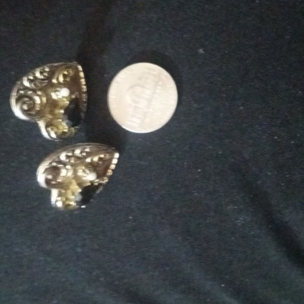 Vintage unique earrings heartshape